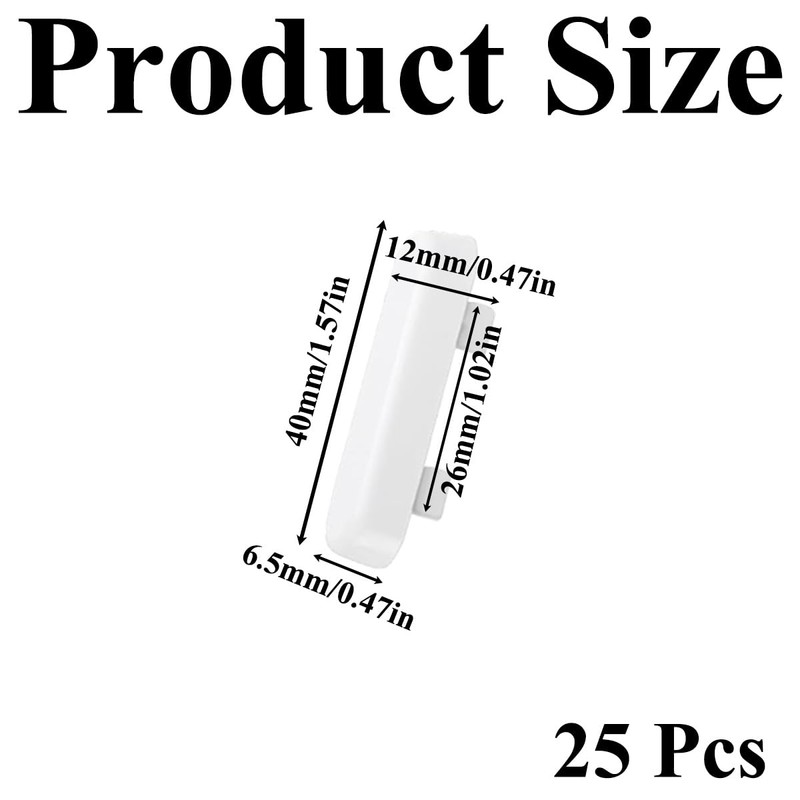 25 Pcs Window Drainage Cover Caps Plastic Water Caps Weep