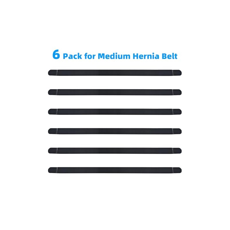 Tenbon Adjustable Hernia Belt Accessories (6 Pack) (Medium)