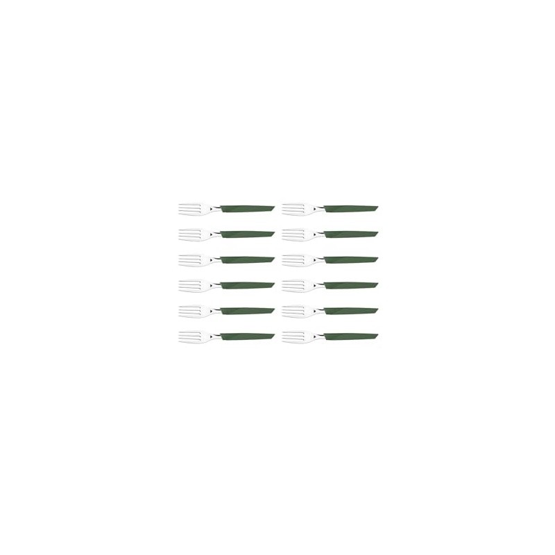 Tramontina Table Fork Leaf LYF 19cm Green Dishwasher Safe Lightweight
