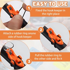 Fishing Hook Keeper, 5 Piece Hook Holder, Fish Bait Holder for Fishing Tackle Fishing Bait Holder, Fishing Hook Accessories, Fishing Rod Hooks Plastic Bait Rack, for Fishing Tackle