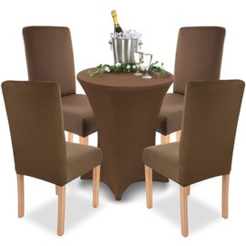 Gräfenstayn Stretch chair covers Charles round and square chair backs - bi-elastic fit with Oeko-Tex seal Standard 100: “Certified Trust”.