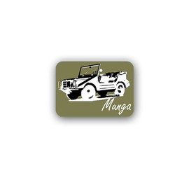 Sticker # Munga Oldtimer Multi-Purpose Universal Off-Road 4WD Ingolstadt Military Car German Army Military 10x7 cm # A3089