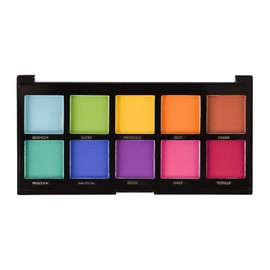 Profusion Cosmetics Mini Artistry 10 Shade Eyeshadow Palette, Spectrum