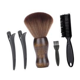 FOMIYES Beard Grooming Kit for Men with Solid Wood Handle Brush Versatile Facial Hair Care for All Beard Types Quick and Cleaning Natural Wood Grain Design Daily Maintenance Tool