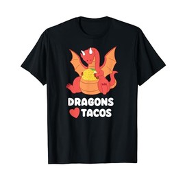 Dragons Love Tacos Shirt for Kids Girls Boys T-Shirt