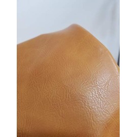 Caramel Tan Vegan Faux Leather Synthetic Pleather 0.9 mm Madison 1/2 Yard 18-20 inch Wide x 54 inch Length Soft Smooth Upholstery Half Yard (18" x 54") (Italian Tan)