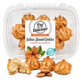 True Delicious ITALIAN ALMOND COOKIES, Gluten Free Ingredients, Almond Paste Soft Cookies with real orange purée (4 boxes of 6oz each)