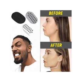 Portable Jawline Workout Exerciser, Face Muscle Trainer To Activate Facial Muscles, Improve Jawline And Chin Contour, Relax Neck, Made Of Safe And Reusable Material, Easy To Clean - Color: Black, Size: 5 Pcs