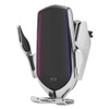 R1 10W Automatic Clamping Car Wireless Charger Silver(For IOS Interface