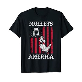 Mens Mullet Redneck Mullts And Merica Men T-Shirt