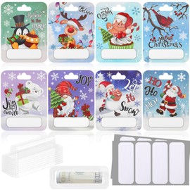 8 PCS Christmas Money Holders for Cash Xmas Cards Money Holder Ornaments with Covers for Christmas Decoration Crash Gift Christmas Tree Hanging Decoration