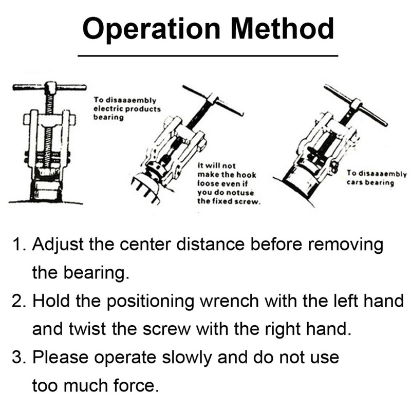 ChgImposs 2 Jaw Bearing Puller, Two Jaws Bearing Puller/Remover, Adjustable