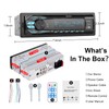Qulokar Single DIN Multimedia Car Stereo Radio,7 Character LCD,Bluetooth with