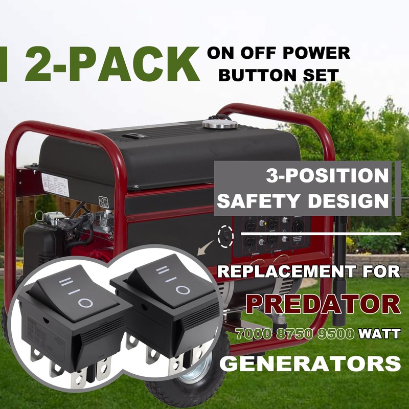 2-Pack On/Off Start Switch – Fits Harbor Freight Predator 7000/8750/9500