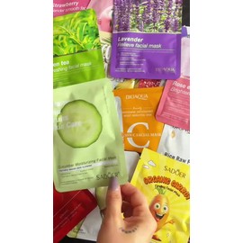 10 Mascarillas Coreanas + 10 Pares De Parches Ojos Colágeno Todo Tipo De Piel