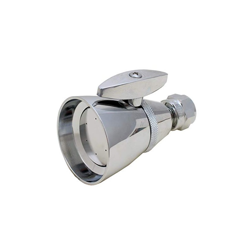 Showerhead, 2 1/4 inch Diameter Face, Brass-made, Chrome Finish -