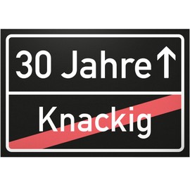 DankeDir! 30 Years (Cracky) Sign - Place Sign Gift 30th Birthday Best Friend Girlfriend Gift Idea Birthday Gift 30th Gift 30s Birthday Party