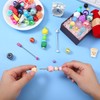 10pcs Beadable Keychain Bars Blanks, Metal DIY Bead Keychain Bar