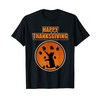 Happy Thanksgiving for Cat Friends - Thanksgiving T-Shirt, black