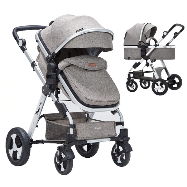 Blahoo Baby Stroller for Newborn, 2 in1 High Landscape Stroller,