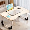 Portable Folding Laptop Desk Bed Tray Table with Foldable Legs