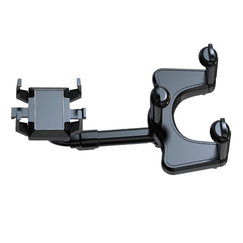 Car Rearview Mirror Phone Mount 360 Degree Rotation Cell Phone