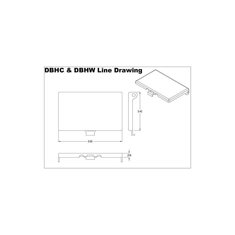 iMBAPrice DBHC Electrical Box Replacement Cover, Clear 1-Gang Horizontal Extra