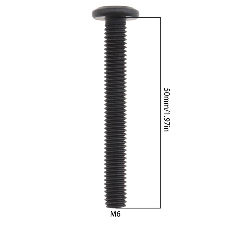 eMagTech 10pcs M6x50mm Flat Head Binding Bolt Screw Post Carbon