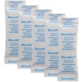 Wisesorb 20 Packs 5 Gram Safe Silica Gel Packets Desiccant, Silica Packs, Tyvek Bag Clay Desiccant, Food Grade Desiccant Packs, Silica Gel for Food Storage, Food Grade Moisture Packets