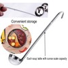 Markeny 4 Pieces Stainless Steel Soup Ladle Metal Handle Ladle