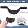 QOONESTL Hat Shaper Band, 1 Pack Hat Bending Strap, Snap-on