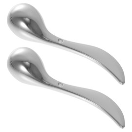 Beavorty 2pcs Eye Cream Massage Stick Eye Cream Bar Eye Cream Massager Scraper Massaging Rod Eye Massage Stick Tool Eye Bag Roller Eye Creams Skin Care Massager Silver Zinc Alloy