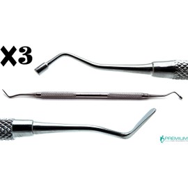 3× Dental Woodson # 3 Plugger Plastic Composite Filling Double Ended New Instruments