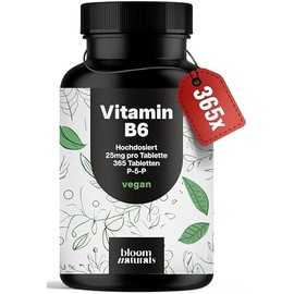 Vitamin B6 P5P High Dose - 25 mg per Tablet - 365 Tablets - Laboratory Tested, Vegan & Produced in Germany - Packaging May Vary