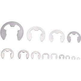 BOZONLI Stainless Steel E-Clip Circlip, E-Clip Internal External Snap Ring Circlip 2.0mm,200pcs
