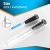 100Pack 22 Gauge 1 Inch Needle Luer Lock for Lab