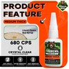 GREEGEL Super Glue Medium Thick, Multi-Purpose Instant Glue 1 Oz