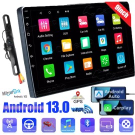 9 Double 2 Din Android 11 Car Radio GPS WIFI Carplay TouchScreen Stereo 1+16GB