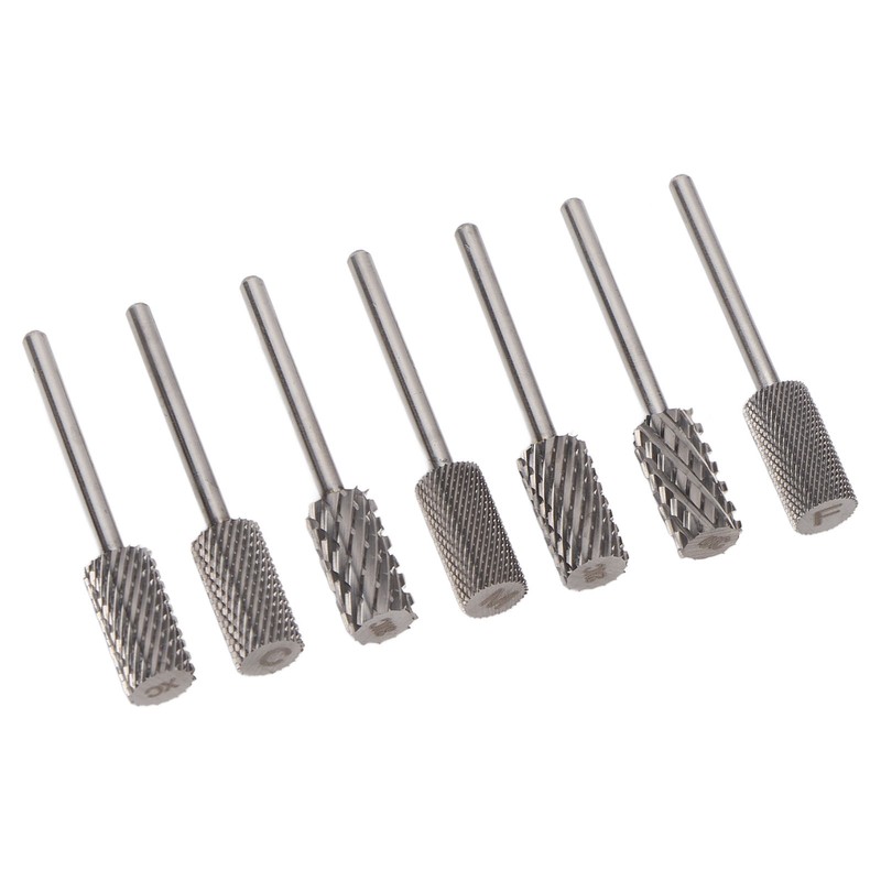 7pcs Nail Grinding Bits Professional Portable Nail Gel Removal Tungsten