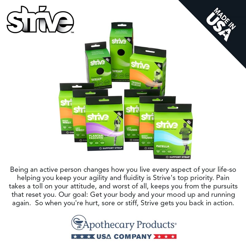 STRIVE Compression Infrared 6"x60" Therapy Wrap for Wrist, Arm, Leg,