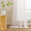 L.Z.E Beige and White Sheer Curtains for Living Room 90
