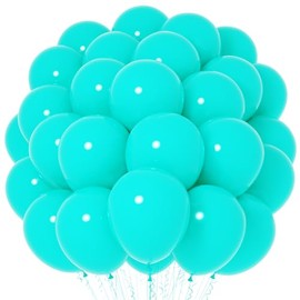 Voircoloria Teal Blue Balloons, 66pack 12inch Turquoise Blue Latex Party Balloons for Wedding, Birthday, Graduation, Bridal Shower, Valentine's Day, Baby Shower, Gender Reveal Party Decorations