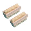 Brushmann 2 Pack Wood Nail Brush / Scrubbing Brush