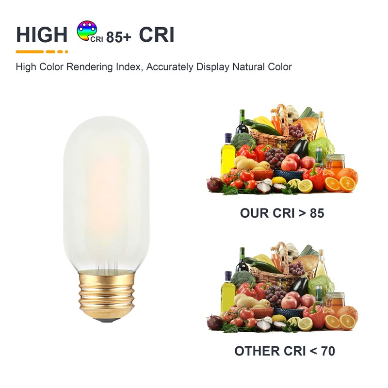 TOKCON T45 LED Light Bulbs 2W 200Lm E26 Base (2700K