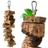 Necklace for nibbling made of cork bark, 25 cm, toy