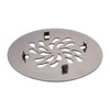 4-1/4 Snap in Shower Drain Cover, Antique Brass