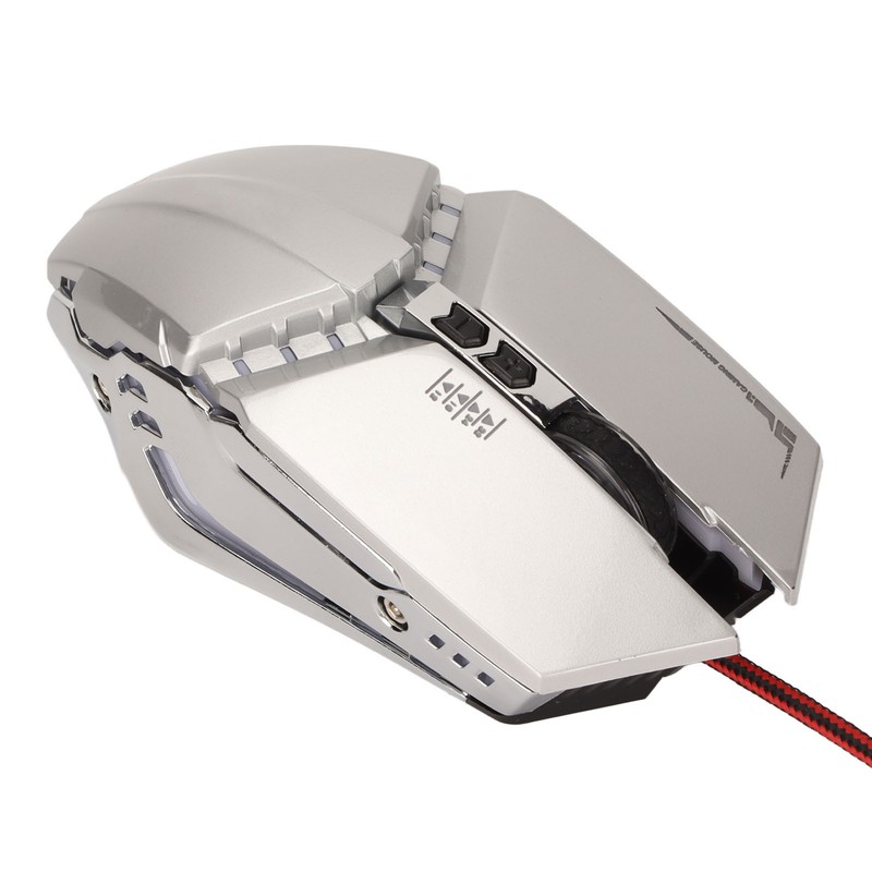 Gaming Mouse Ergonomic Design 4 DPI Adjustable Breathing RBG Backlit