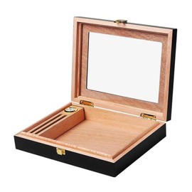 Cigar Box Cedar Wood Box Display Windows Cigar humidor Mini Portable Piano with Display Box