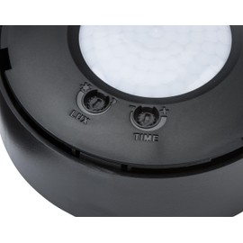 IP20 360° 2 in 1 PIR Sensor - Surface or Recess Mounting - Black