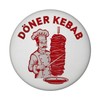 Doner Kebab Logo Magnet with Bottle Opener Round with Chef